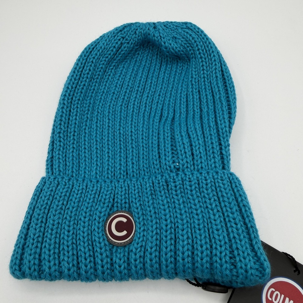 Colmar Originals Hat Beanie‎ One Size Blue Azzurro Knit Wool Made Italy Mens